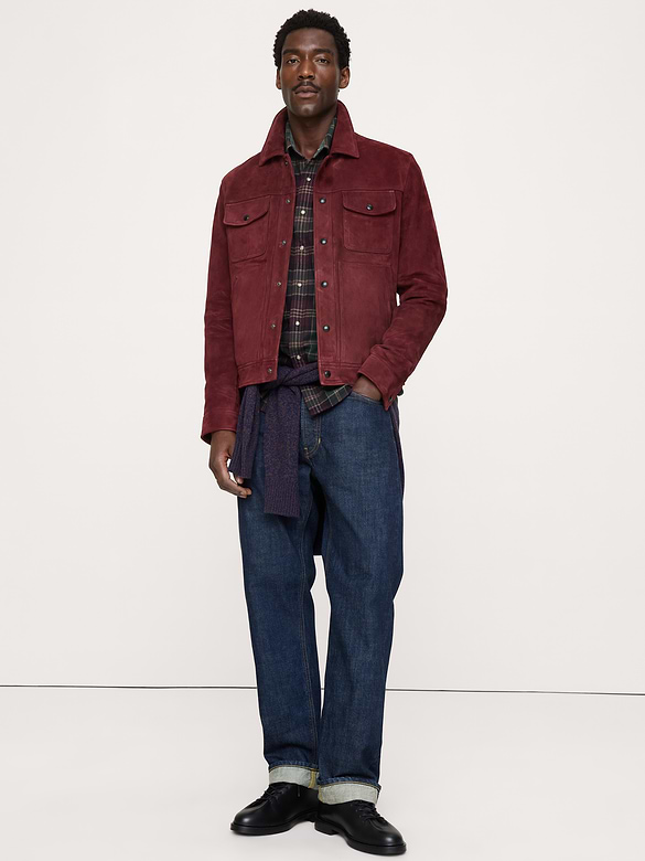 Suede Trucker Jacket
