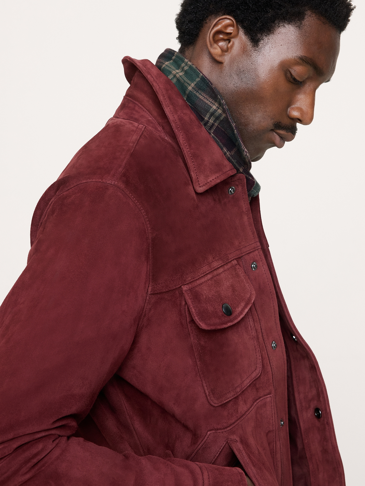 Suede Trucker Jacket | Banana Republic