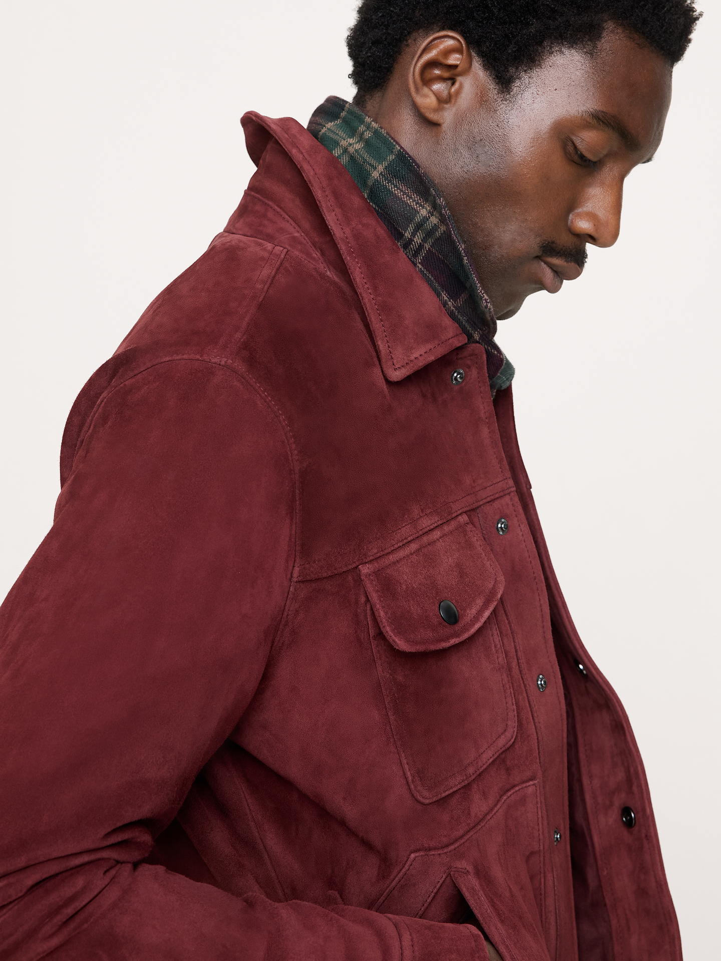 Image number 8 showing, Suede Trucker Jacket
