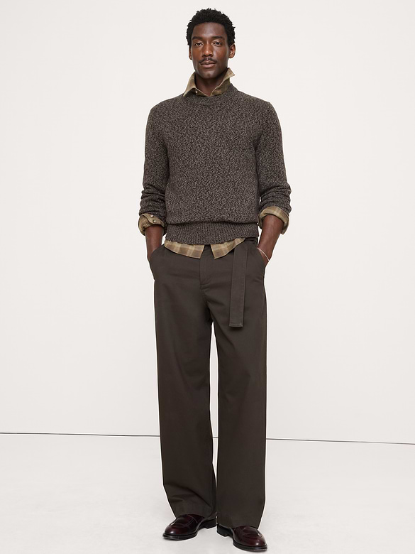 Loose Belted Chino