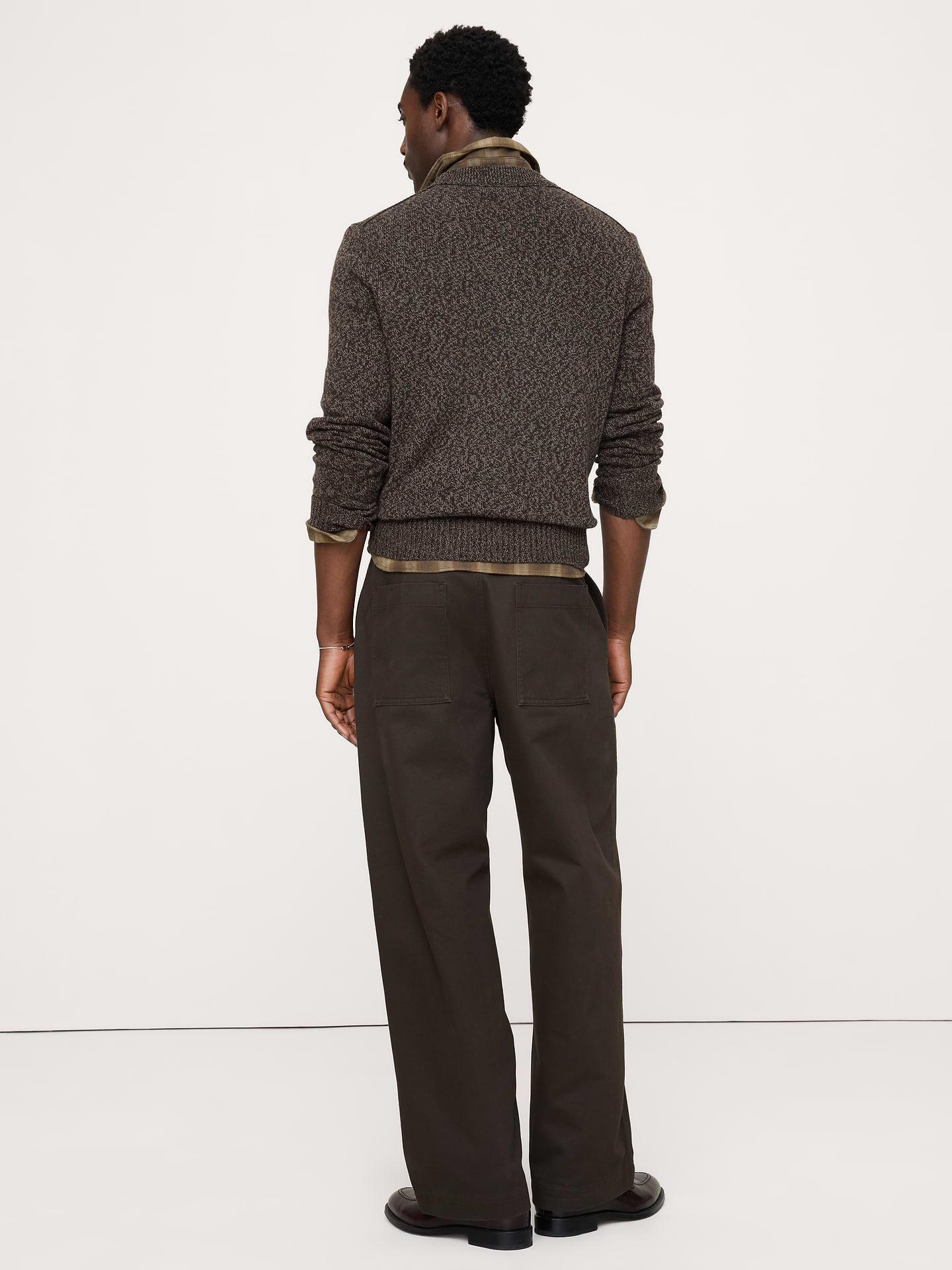 Image 2 of 7, Loose Belted Chino