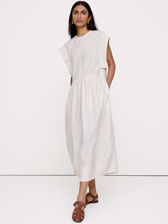Cotton Poplin Maxi Dress