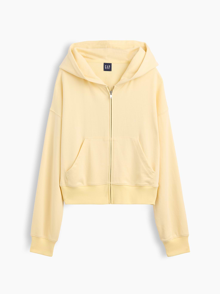 Image number 6 showing, VintageSoft Terry Oversized Wedge Zip Hoodie