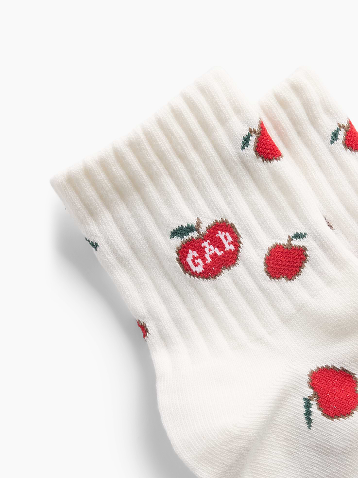 Image number 2 showing, NYC Icon Print Half Crew Socks