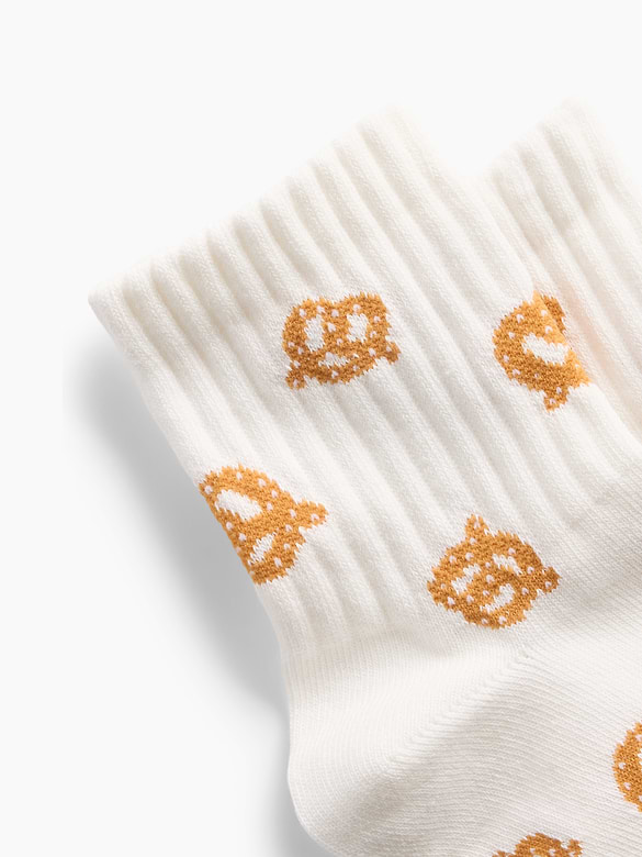 NYC Icon Print Half Crew Socks