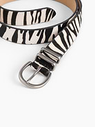 Image number 2 showing, Calf Hair Belt