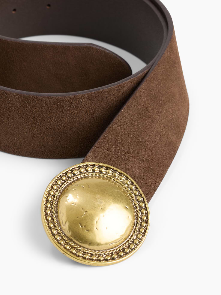 Image number 3 showing, Suede Western Belt