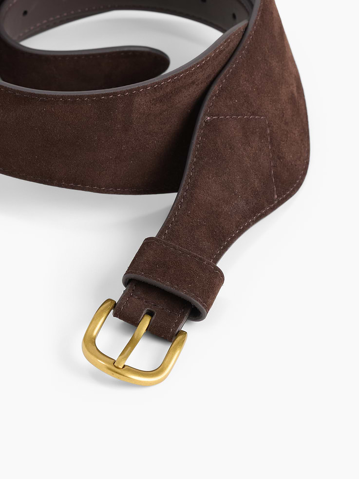 Image number 2 showing, Suede Oversized Belt