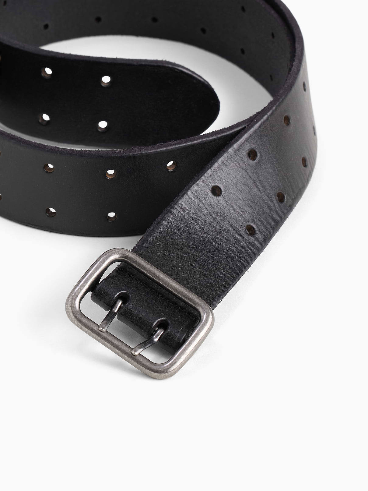 L'image numéro 2 présente Ceinture en cuir à double ardillon