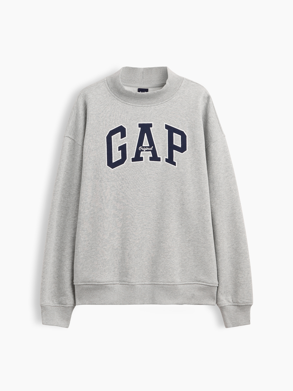 VintageSoft Oversized Mockneck Logo Sweatshirt | Gap