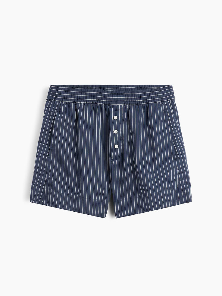 Image number 6 showing, Organic Cotton Poplin Stripe Boxer Shorts