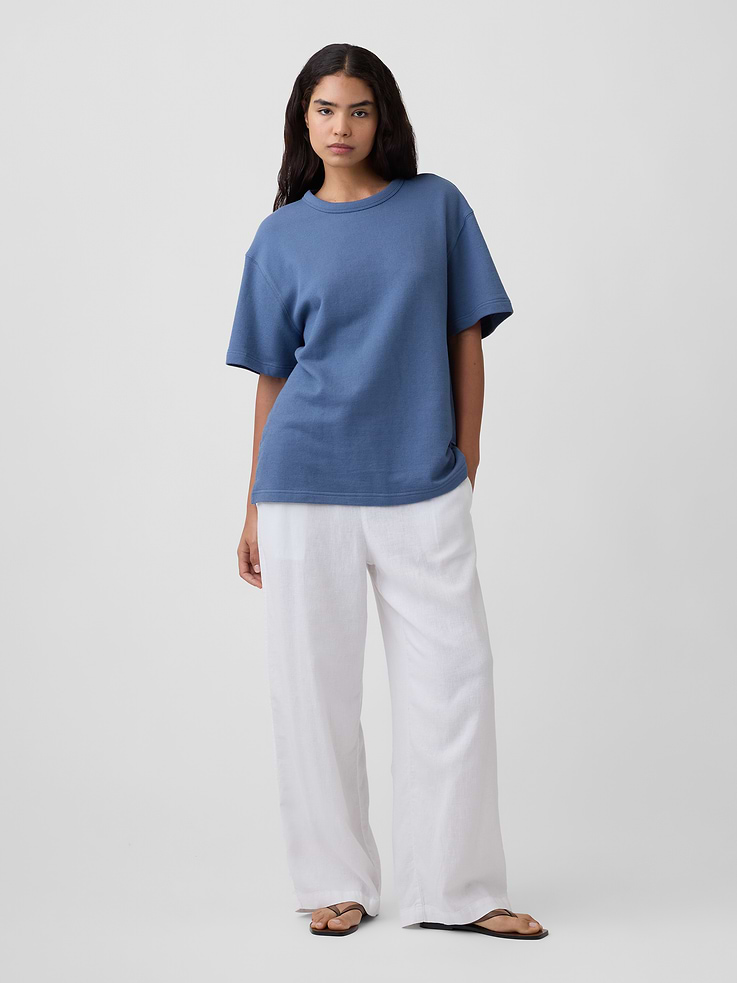 Image number 5 showing, Adult Relaxed French Terry T-Shirt