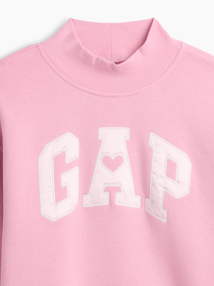 Image number 4 showing, Kids Oversized Mockneck Logo Sweatshirt