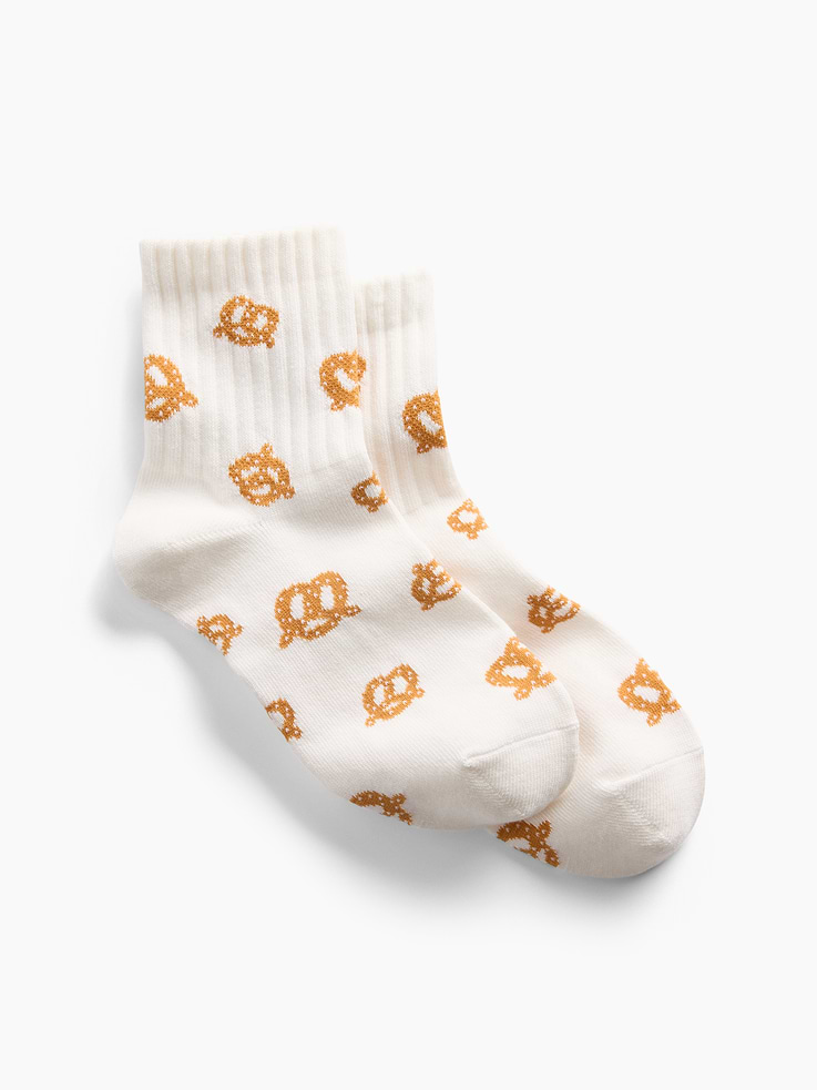 Image number 1 showing, NYC Icon Print Half Crew Socks