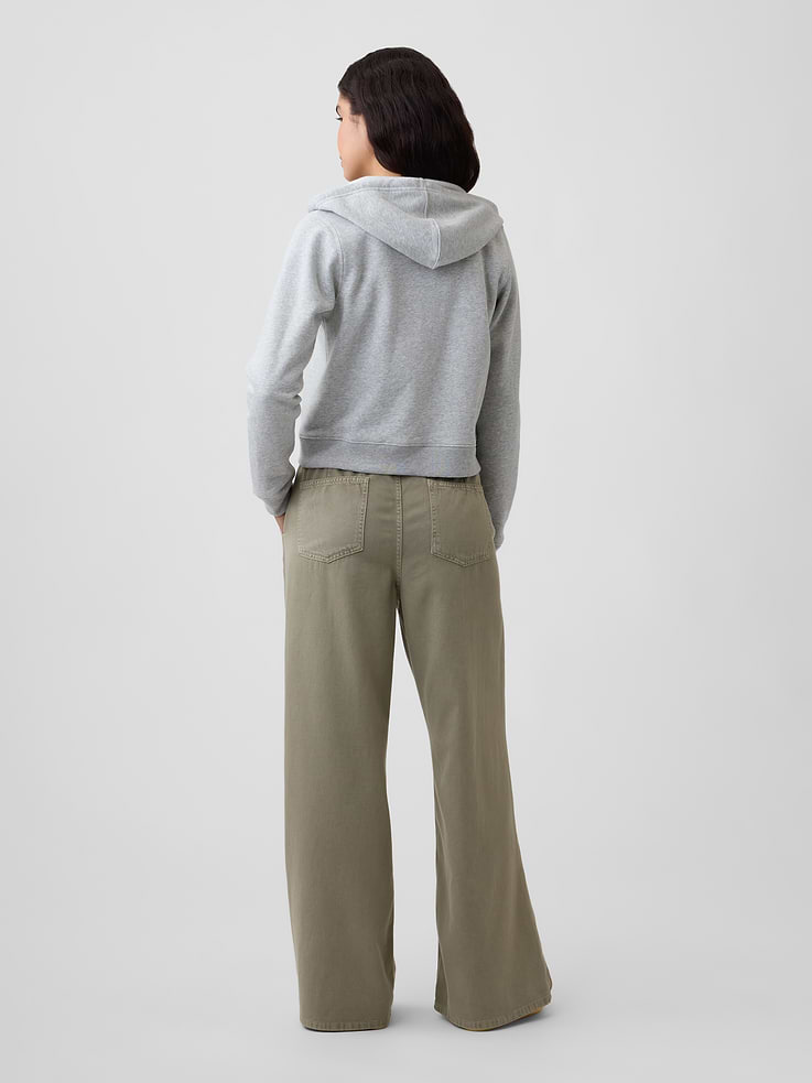 Image number 4 showing, Mid Rise SuperLight Pull-On Wide-Leg Jeans