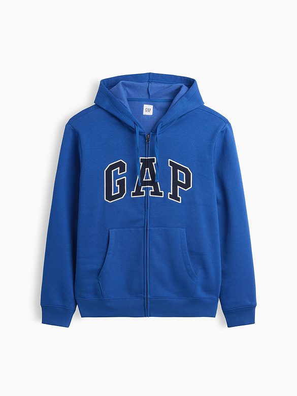 Relaxed Gap Logo Zip Hoodie