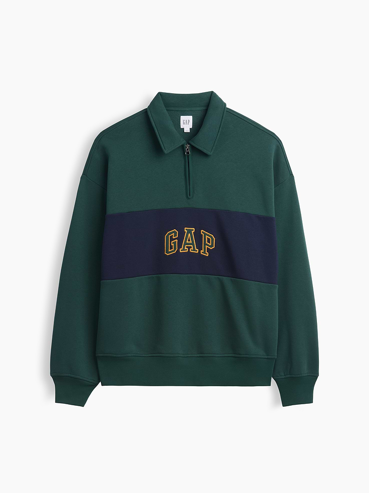 Image number 4 showing, Oversized Gap Logo Quarter-Zip Sweatshirt