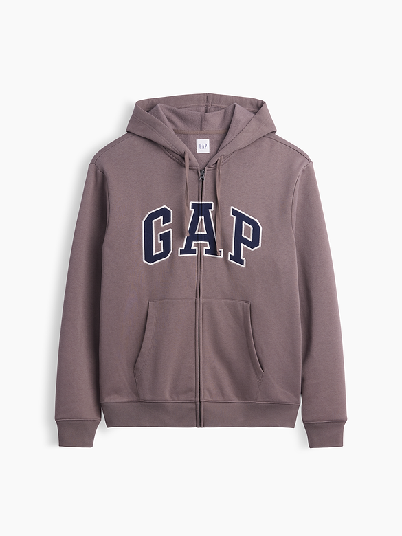 Relaxed Gap Logo Zip Hoodie