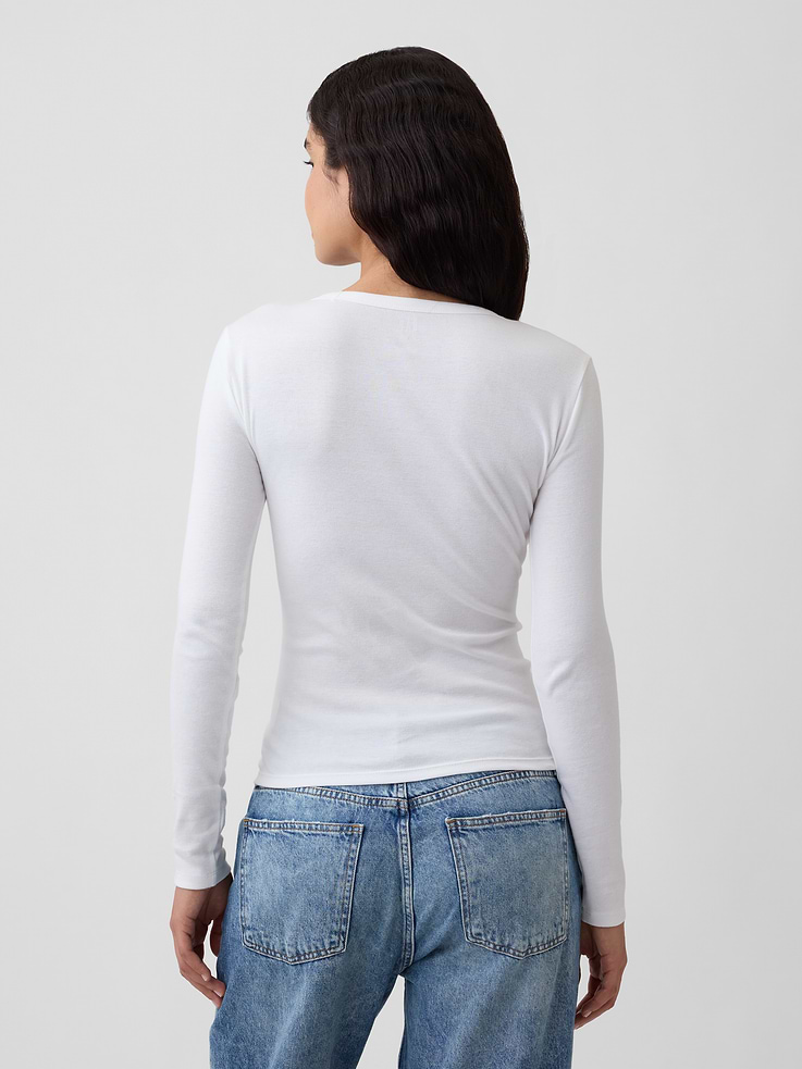 Image number 2 showing, Modern Ribbed Crewneck T-Shirt