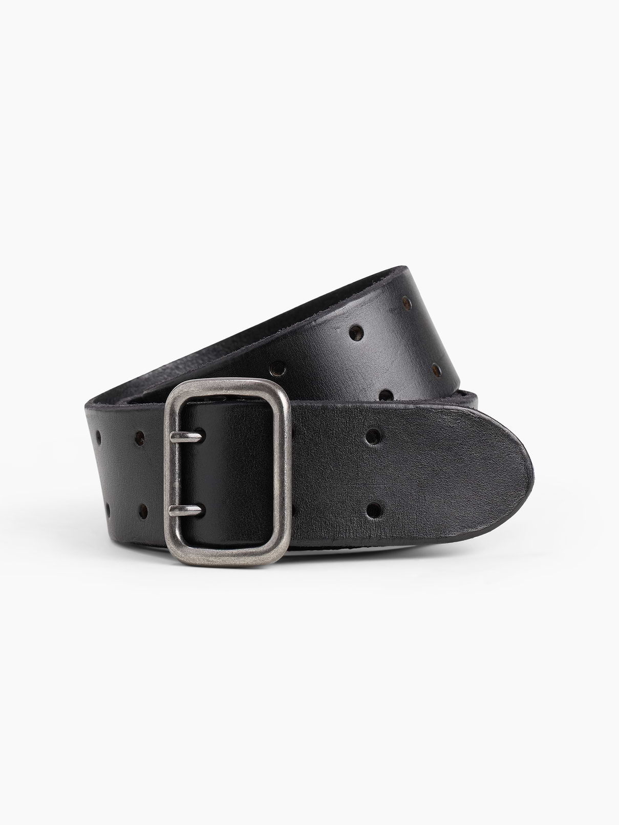 L'image numéro 1 présente Ceinture en cuir à double ardillon