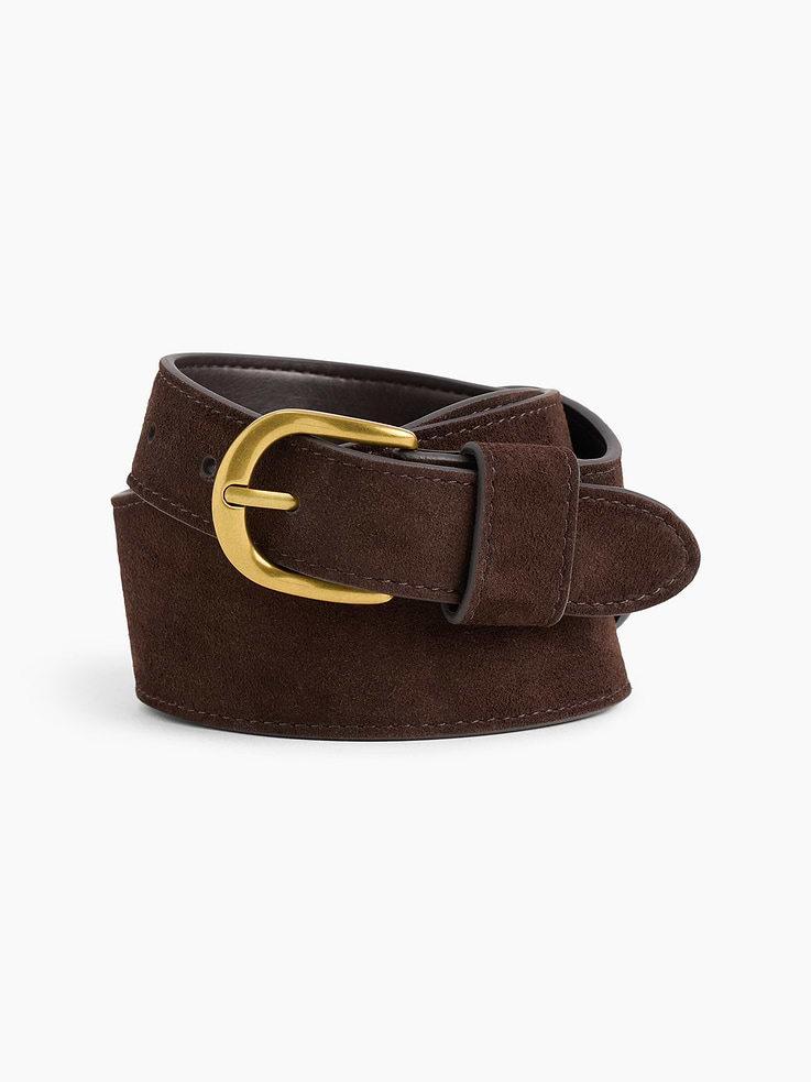 Image number 1 showing, Suede Oversized Belt