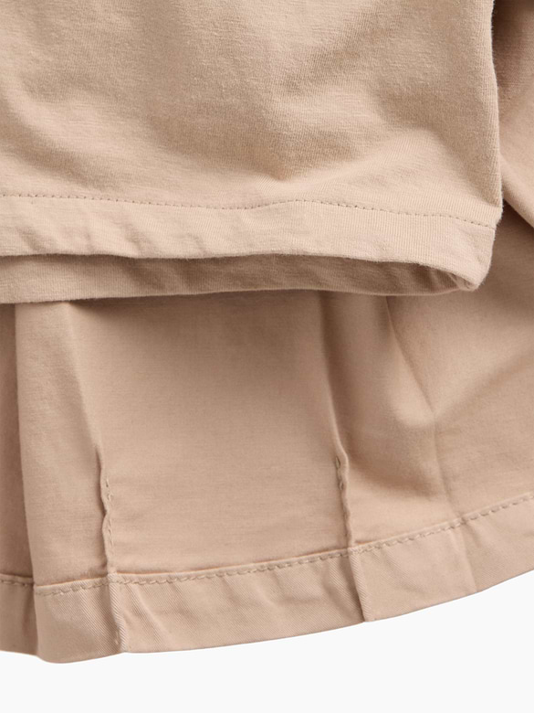 Kids Uniform Pleated Khaki Skort