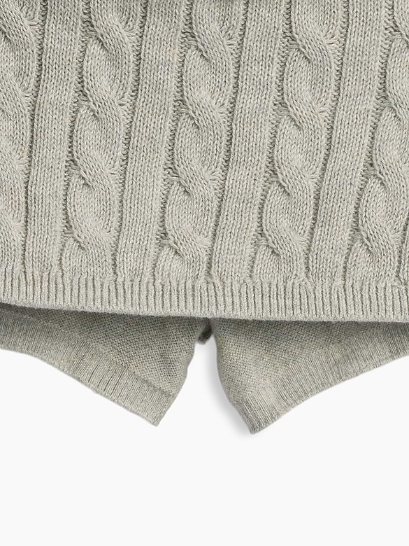 Kids 100% Cotton Cable-Knit Sweater Skort