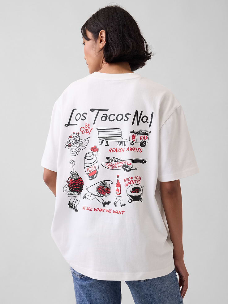 Image number 6 showing, Adult Los Tacos No. 1 Relaxed Graphic T-Shirt