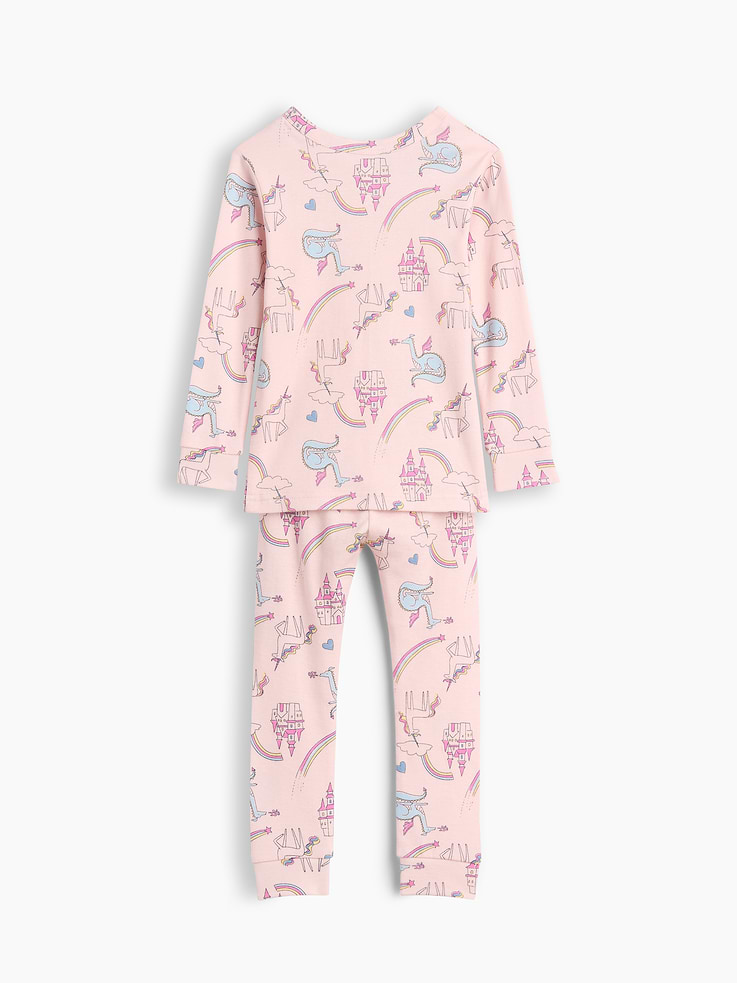 Image number 2 showing, Baby & Toddler Organic Brushed Cotton Unicorn PJ Set