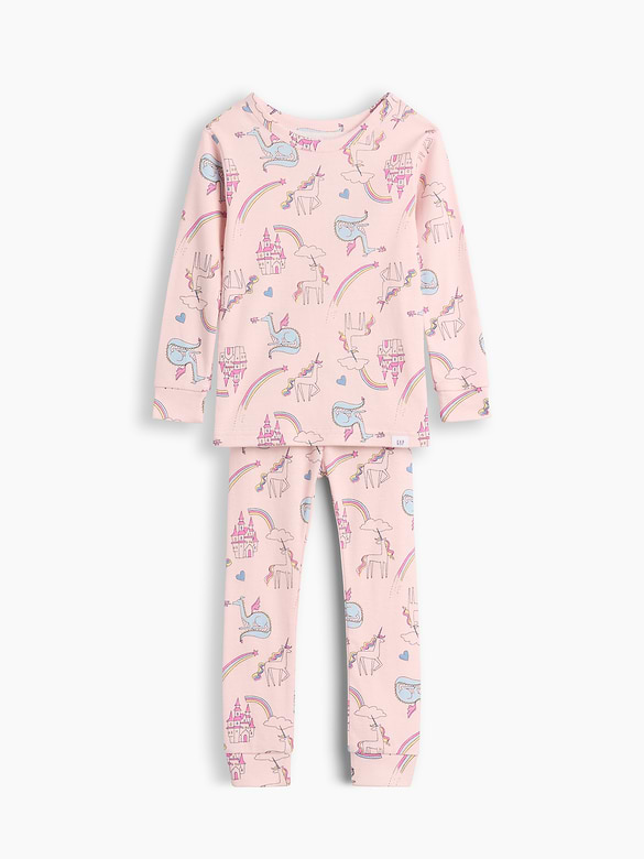Baby & Toddler Organic Brushed Cotton Unicorn PJ Set