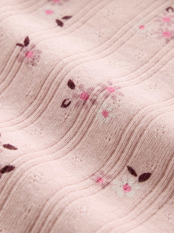 Kids Pointelle Rib Cardigan
