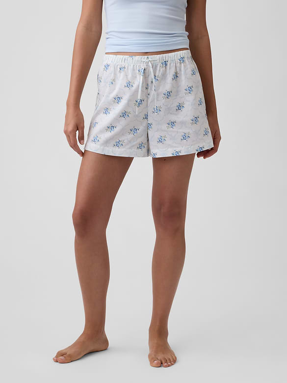 Poplin PJ Shorts