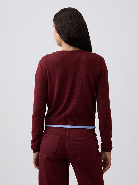 CashSoft Crewneck Cardigan