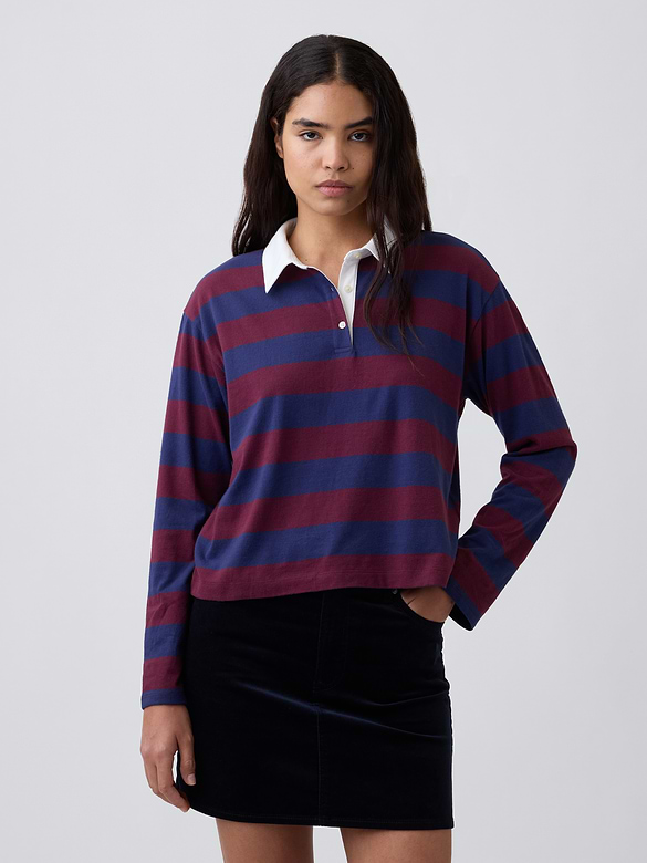 Relaxed Rugby Polo Shirt