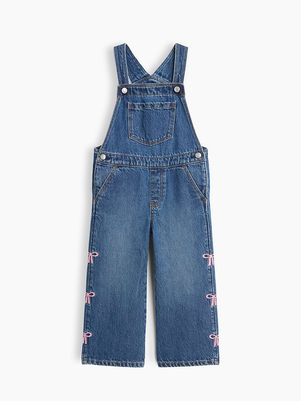 babyGap Embroidered Denim Overalls