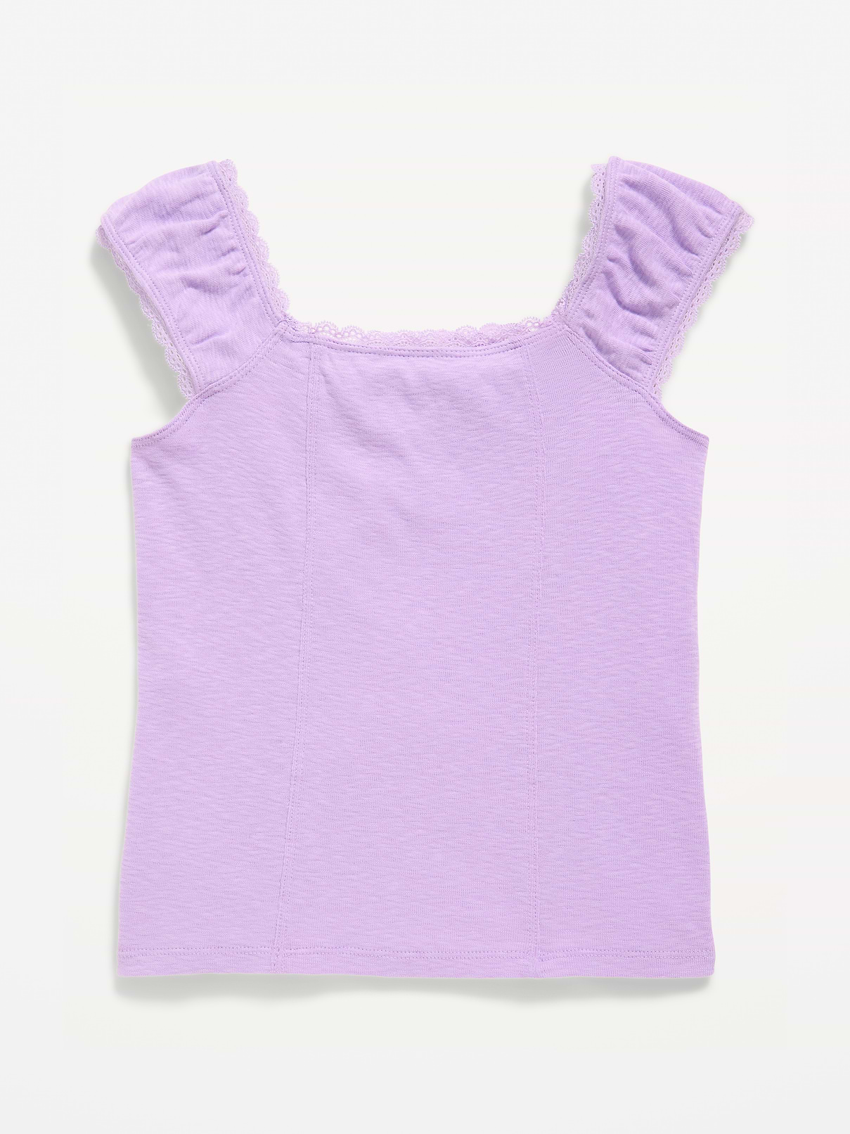 Image number 1 showing, Short-Sleeve Ribbed Top for Girls