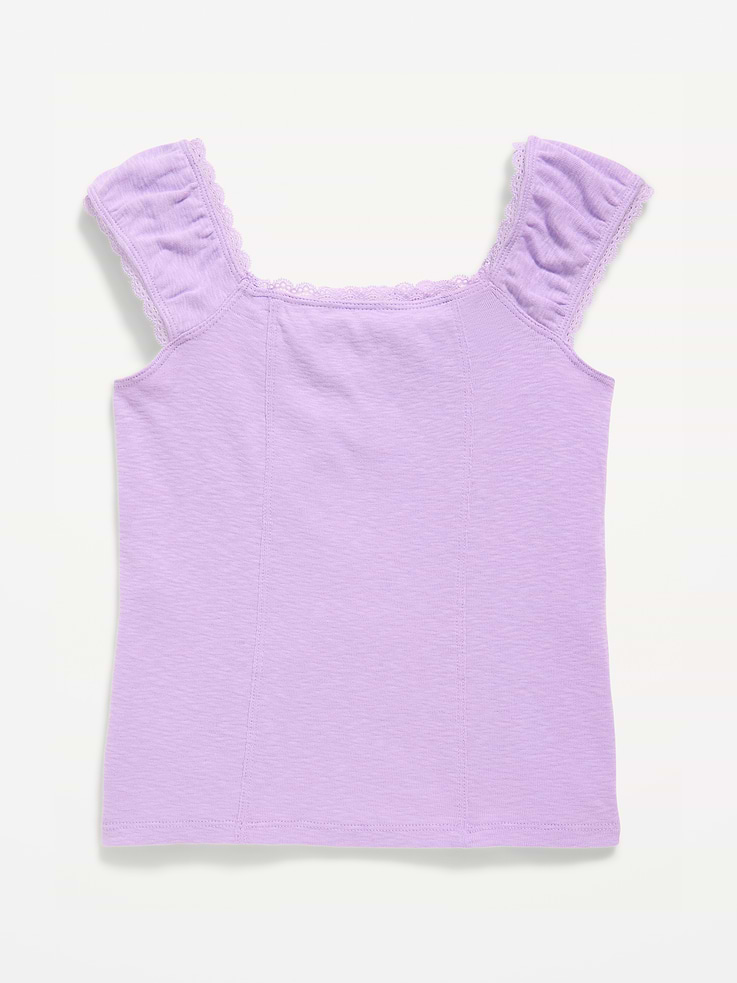 Image 1 of 2, square neck, short cap sleeves, Product #893926