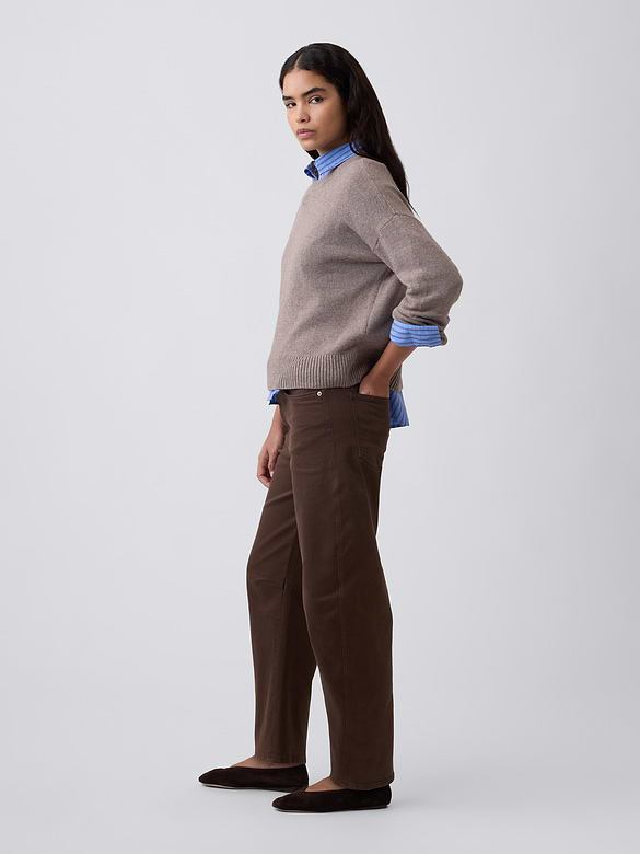 High Rise Barrel Jeans