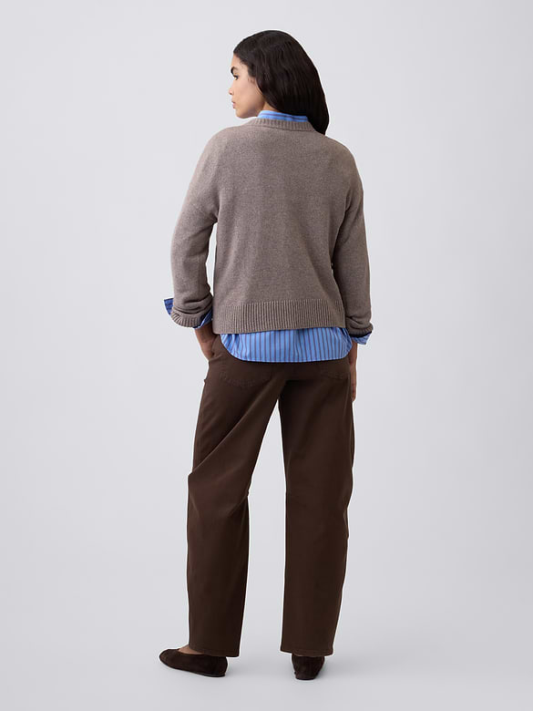High Rise Barrel Jeans