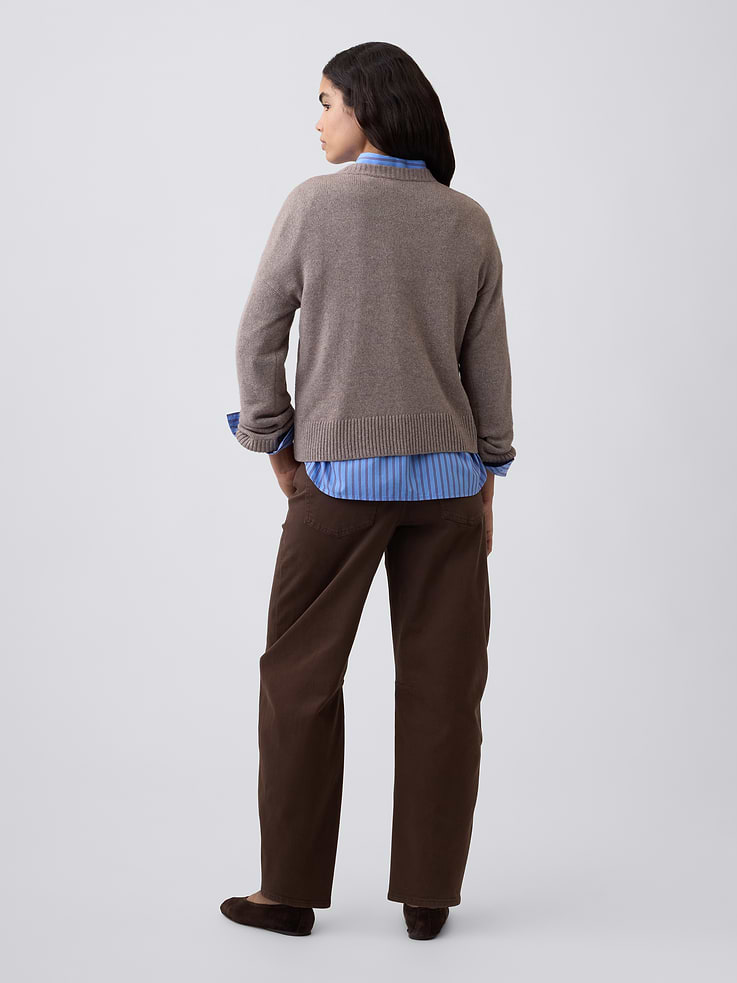 Image number 4 showing, High Rise Barrel Jeans