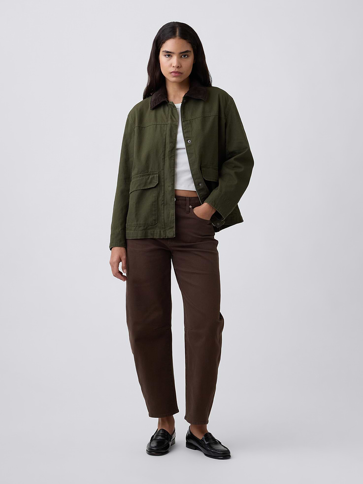 Image number 3 showing, Relaxed Canvas Barn Jacket
