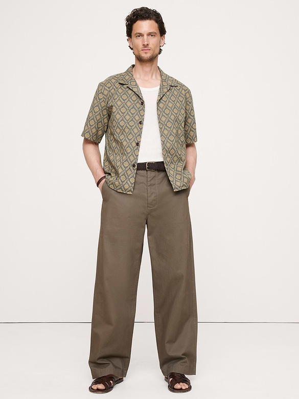 Relaxed-Fit Cotton Poplin Resort Shirt