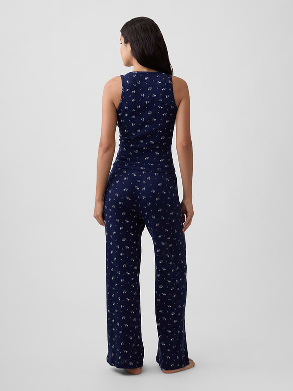 Pointelle Wide-Leg PJ Pants