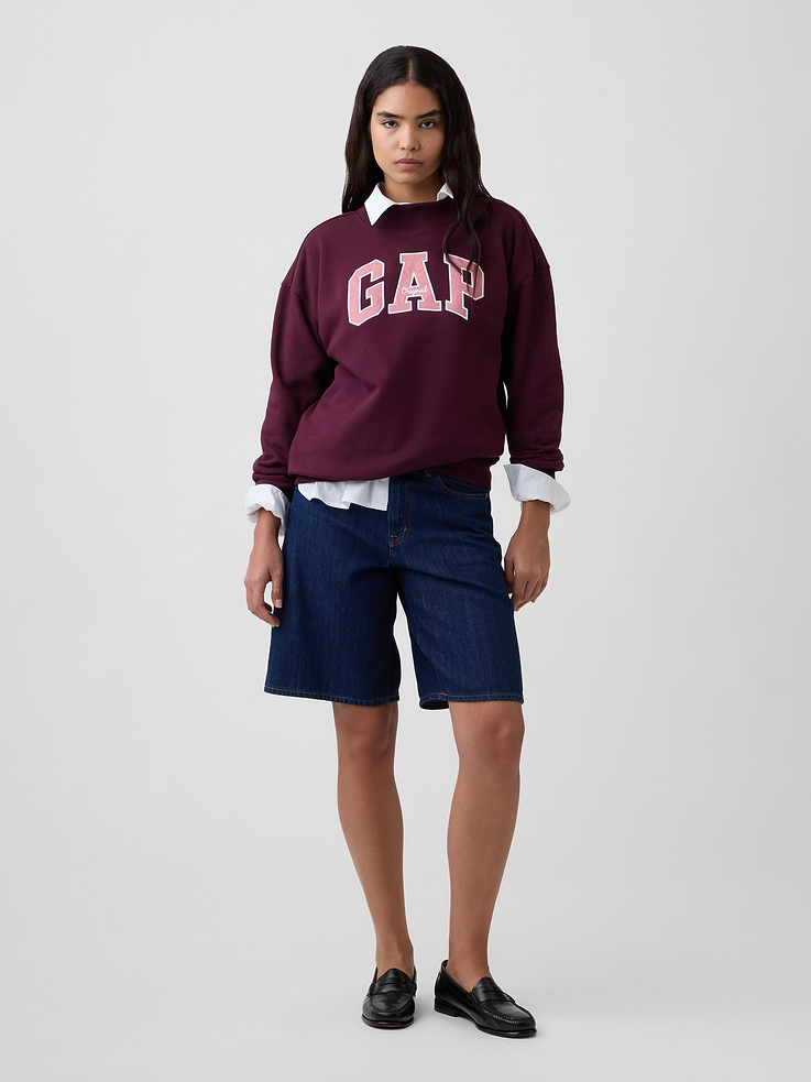 Image number 3 showing, Oversized Gap Logo Mockneck Tunic Sweatshirt