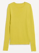 Image number 2 showing, Crew-Neck Long-Sleeve Ribbed Top