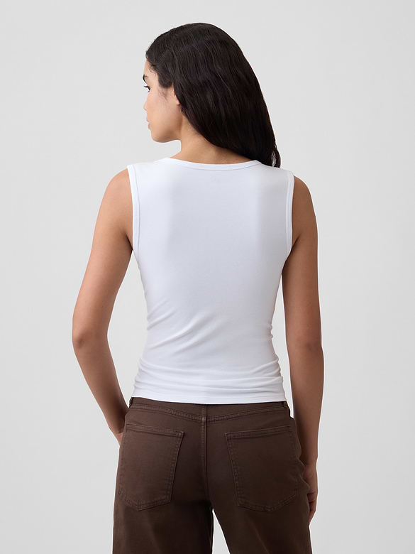 Ribbed V-Neck Tank Top