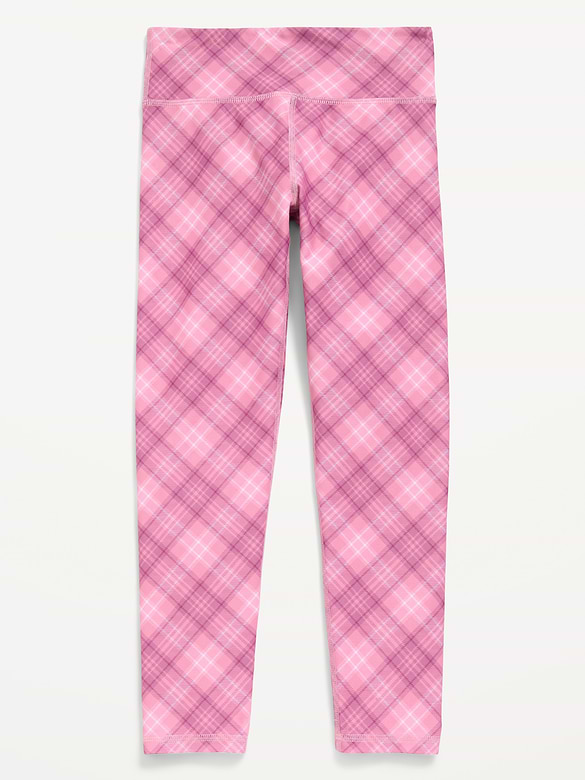 High-Waisted PowerSoft 7/8-Length Side-Pocket Leggings for Girls