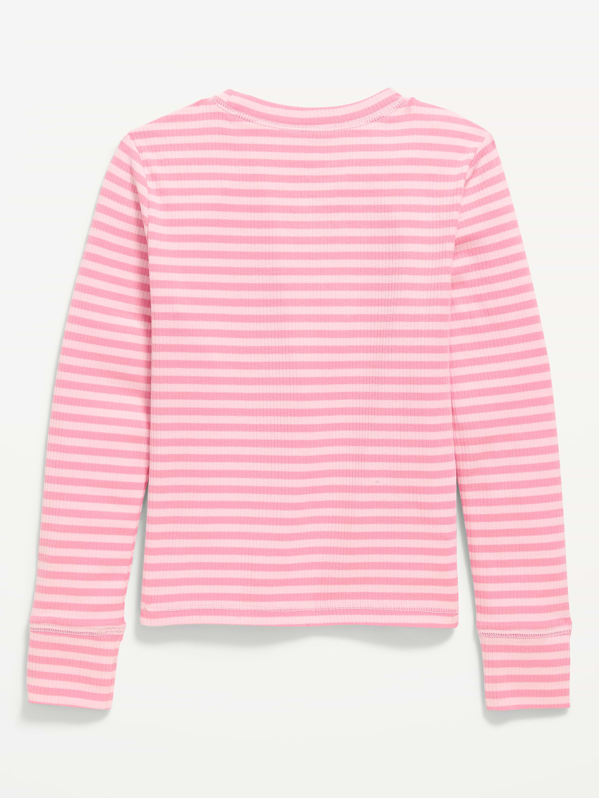 L'image numéro 2 présente T-shirt côtelé à manches longues à motif pour fille