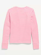 L'image numéro 2 présente T-shirt côtelé à manches longues à motif pour fille