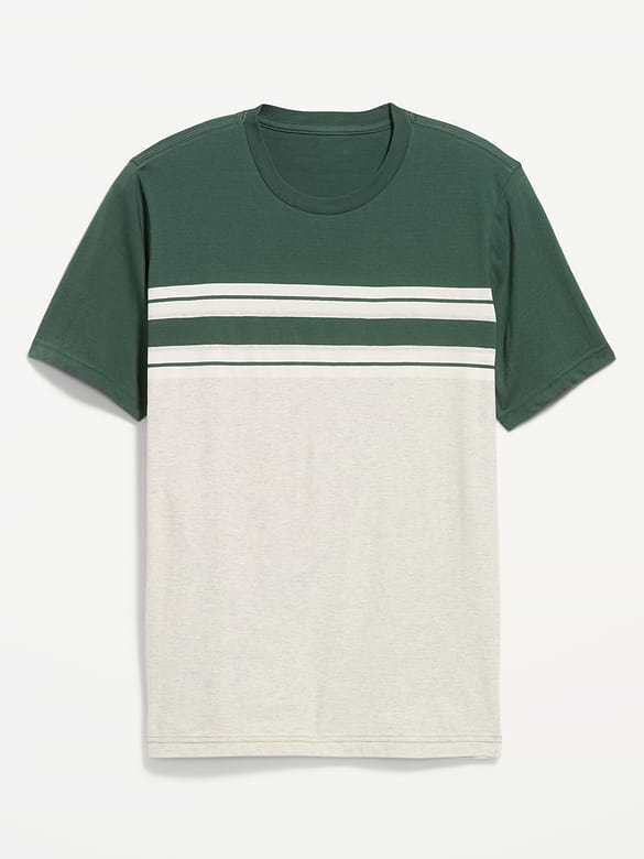 Crew-Neck Striped T-Shirt